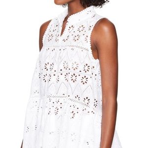 Katespade eyelet sleeveless top